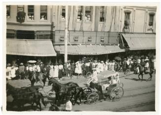 Parade of Products, 1906-1911
Unknown Photographer; Santa Ana, Orange County, California
Phot…