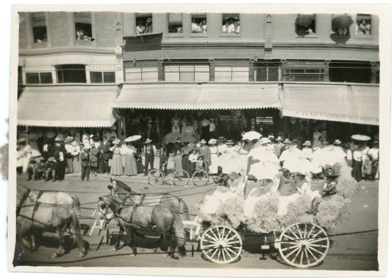 Parade of Products, 1906-1911
Unknown Photographer; Santa Ana, Orange County, California
Phot…