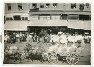 Parade of Products, 1906-1911
Unknown Photographer; Santa Ana, Orange County, California
Phot…