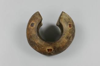 Archer’s Wrist Guard (Igitembe), 20th Century
Tutsi culture; Rwanda
Wood and metal; 3 × 6 1/4…