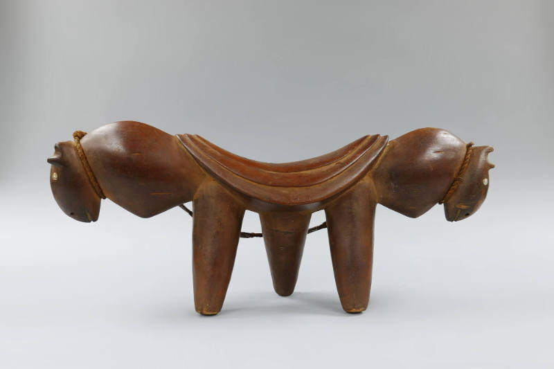 Headrest, early 20th Century
Dinka culture; South Sudan
Wood, metal and fiber; 10 3/4 × 25 × …