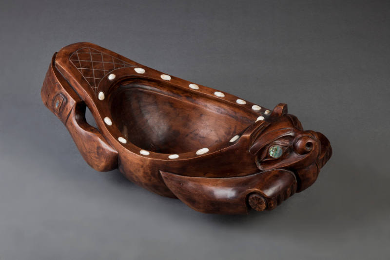 Potlatch Bowl, c. 1985
Don Lelooska Smith (1933-1996); Cherokee/Kwakiutl Culture; North Americ…