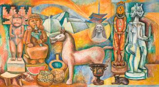 Untitled (Artworks of the Bowers Museum), 1999
Raúl Anguiano (Mexican, 1915-2006)
Oil on canv…