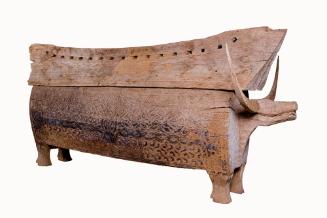 Coffin (Erong), early 19th Century
Toraja culture; Sulawesi, Indonesia
Wood; 46 1/2 × 37 × 10…