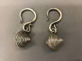 Earrings, 20th Century
Miao culture; probably Guizhou Province, China
Silver; 1 1/4 × 3 1/2 i…