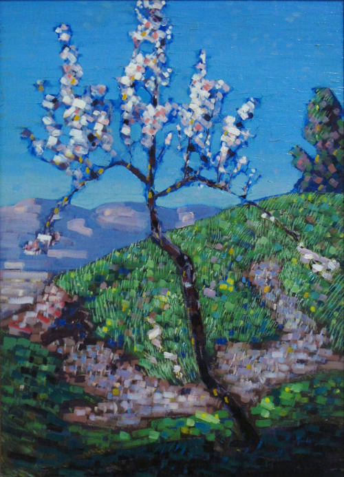 Peach Tree, 1965
Conrad Buff (Swiss-born American, 1886-1975); Switzerland
Oil on board; 23 1…