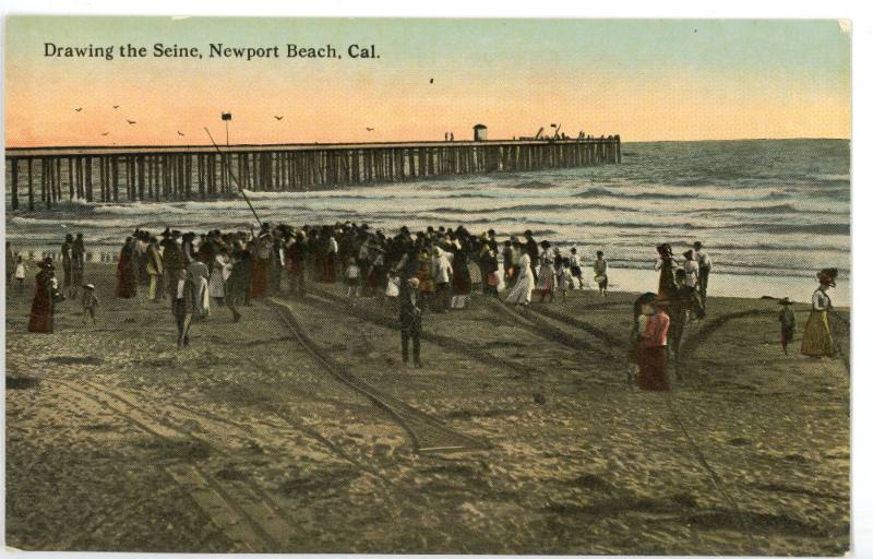 Drawing the Seine, early 20th Century
Newport Beach, California
Photographic print; 3 1/2 x 5…