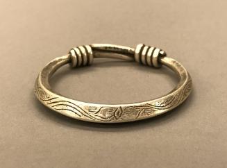 Bracelet, 20th Century
Miao culture; probably Guizhou Province, China
Silver; 3/8 x 3 in.
20…