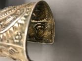 Cuff, 20th Century
Miao culture; probably Guizhou Province, China
Silver; 3 5/8 × 3 in.
2001…
