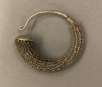 Earring, 20th Century
probably Miao culture; probably Guizhou Province, China
Silver; 2 7/8 x…