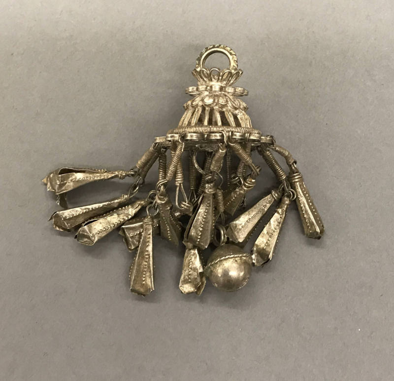 Earring, 20th Century
probably Miao culture; probably Guizhou Province, China
Silver; 1 1/4 ×…