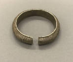 Bracelet, early 20th Century
Miao culture; probably Guizhou Province, China
Silver; 5/8 x 3 i…