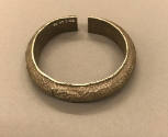 Bracelet, early 20th Century
Miao culture; probably Guizhou Province, China
Silver; 5/8 x 3 i…
