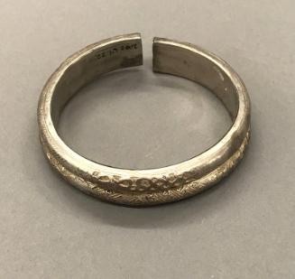 Bracelet, early 20th Century
Miao culture; probably Guizhou Province, China
Silver; 1/2 x 2 3…