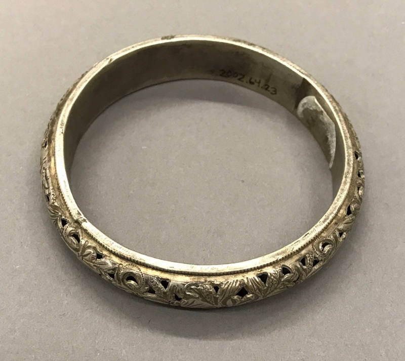 Bracelet, 20th Century
Miao culture; probably Guizhou Province, China
Silver; 1/2 x 2 7/8 in.…