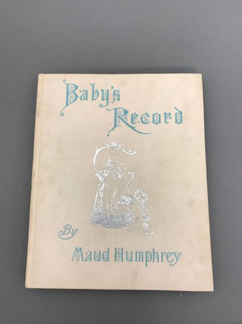 Baby Record Book, 1898
Probably United States
Paper, ink, cardboard, hair and ribbon; 11 x 9 …