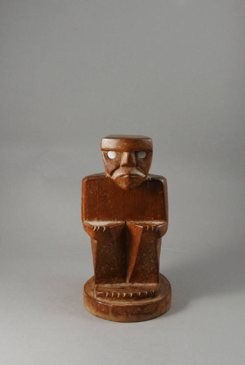 Monkey-Man Figure, mid 20th Century
Palau, Micronesia
Wood and shell; 9 × 5 1/8 × 4 3/4 in.
…