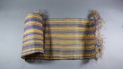 Mat, mid 20th Century
Palau, Micronesia
Fiber and pigment; 16 1/8 × 44 1/4 in.
2019.17.18
G…