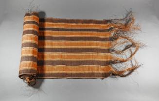 Mat, mid 20th Century
Palau, Micronesia
Fiber and pigment;  20 × 74 in.
2019.17.19
Gift of …