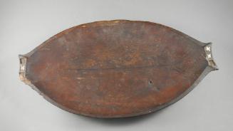 Tray, mid 20th Century
Palau, Micronesia
Wood and plant fiber;  2 1/4 × 9 7/8 × 18 1/4 in.
2…