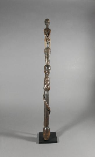 Staff, 20th Century
probably Kulango culture; Ivory Coast
Wood; 30 1/4 × 1 5/8 × 1 3/4 in.
2…