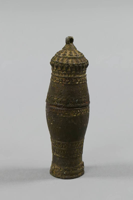 Lime Container, 20th Century
Laos
Bronze; 3 3/8 × 1 1/4 × 1 1/8 in.
2019.23.56a,b
Gift of A…