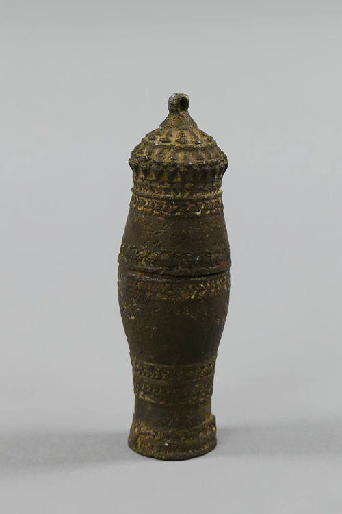 Lime Container, 20th Century
Laos
Bronze; 3 3/8 × 1 1/4 × 1 1/8 in.
2019.23.56a,b
Gift of A…