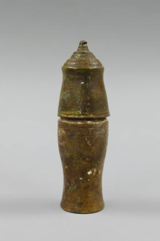 Lime Container, 20th Century
Laos
Bronze; 5 × 1 3/4 × 1 3/4 in.
2019.23.59a,b
Gift of Anne …