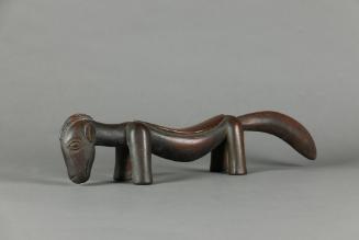 Headrest, 20th Century
Senufo culture; Burkina Faso, Côte d'Ivoire or Mali
Wood; 4 1/2 × 21 ×…