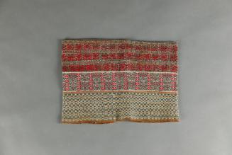Tube Skirt, 20th Century
Li culture; Hainan Province, China
Cotton and silk; 10 1/2 × 14 in.
…