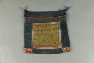 Pouch, early 20th Century
Dong culture; Guizhou Province, China
Cotton and silk; 12 1/4 × 13 …