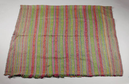 Shawl, 20th Century
Lao or Tai culture; Laos or Vietnam
Cotton and silk; 93 7/8 × 53 1/2 in.
…