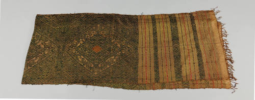 Shawl, 20th Century
Lao or Tai culture; Laos or Vietnam
Cotton and silk; 10 1/4 × 23 3/8 in.
…