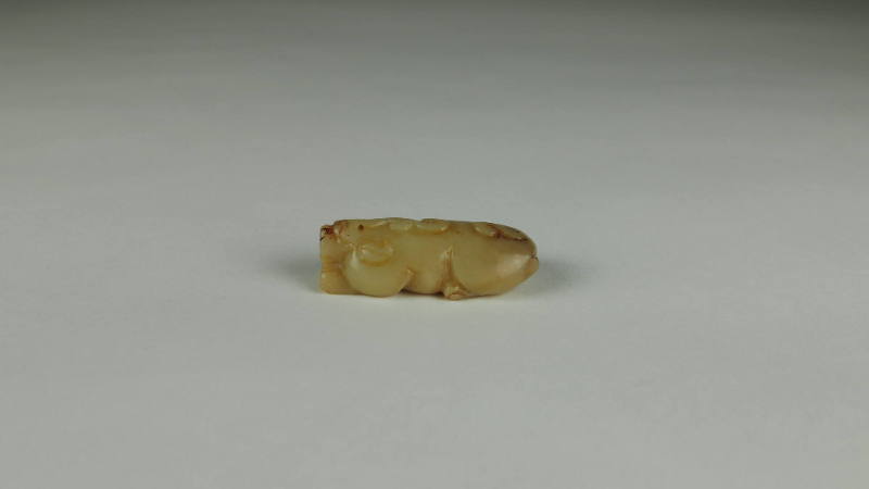 Pendant, Qing Dynasty to early 20th Century
China
Jade; 2 3/4 × 1 1/8 × 1 in.
2020.3.5
Gift…