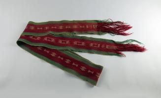 Sash Belt (Sis’łichíí), early to mid 20th Century
Pueblo culture in Navajo style; Ohkay Owinge…