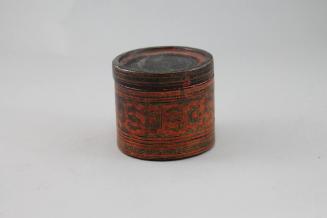 Betel Nut Container (Kun-It), 19th Century
probably Mandalay region, Myanmar
Wood and lacquer…