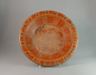 Bowl, 600-900 CE
Maya culture; Campeche, Mexico
Ceramic and pigment; 3 1/4 in.
85.26.8
Anon…