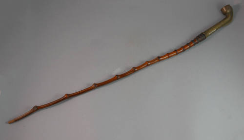 Pipe, 1644-1912
China
Bamboo and brass; 5 1/8 × 23 1/4 in.
2020.8.32a,b
Anonymous Gift