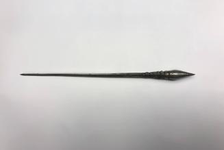 Hair Pin, 20th Century
Miao culture; probably Guizhou Province, China
Silver; 10 × 1/2 in.
2…