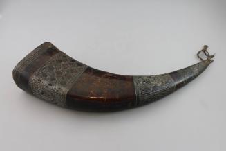 Drinking Horn, 19th Century
Miao or Yao culture; China
Buffalo horn, pigments, silver powder …