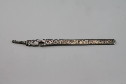 Hair Pin, 20th Century
Li culture; Hainan Island, Hainan Province, China
Silver; 7 7/8 × 5/8 …