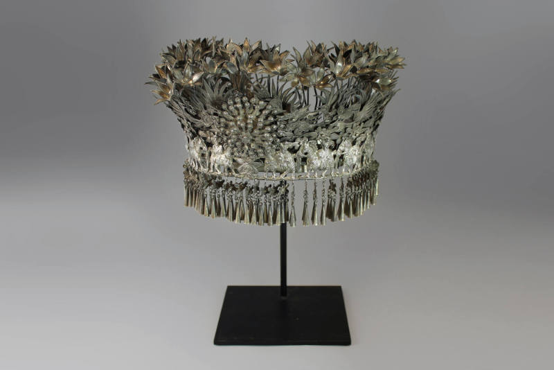 Crown, 20th Century
Miao culture; Taijiang or Leishan County, Guizhou Province, China
Silver;…