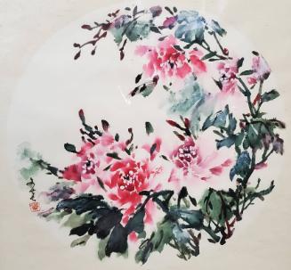 Peonies, 2017-2018
Mao Wen-Ying (Taiwanese); California
Watercolor on paper; 20 7/8 × 20 7/8 …