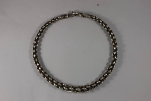 Neck Ring, 20th Century
Miao culture; probably Guizhou Province, China
Silver; 9 1/4 × 9 5/8 …