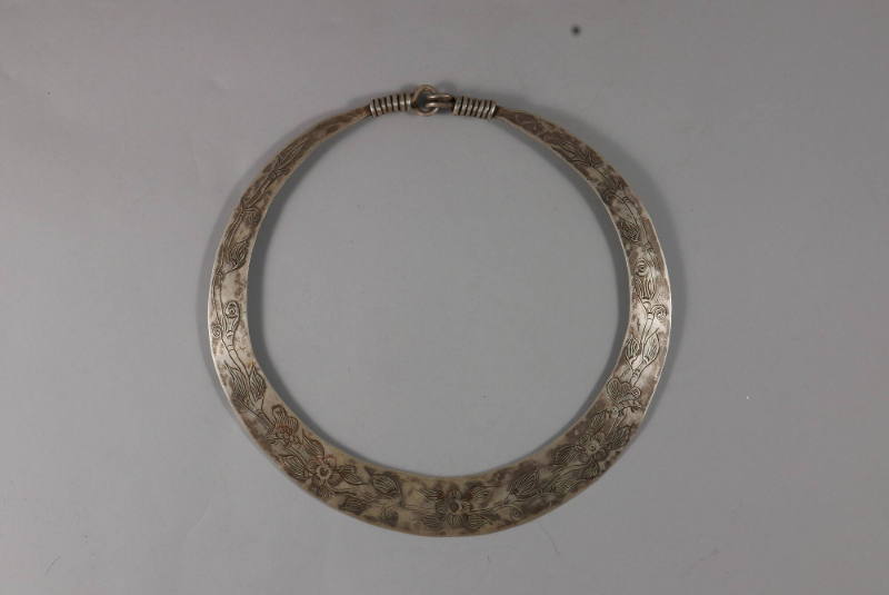 Neck Ring, 20th Century
Miao culture; probably Guizhou Province, China
Silver; 7 3/4 × 7 7/8 …
