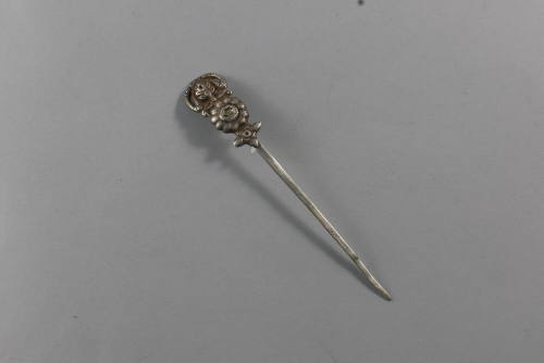 Hair Pin, 20th Century
Miao culture; probably Guizhou Province, China
Silver; 4 7/8 × 3/4 × 3…