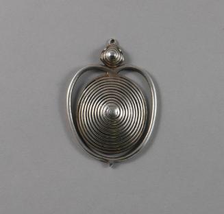 Earring, 20th Century
Miao culture; probably Guizhou Province, China
Silver; 2 3/8 × 1 5/8 × …