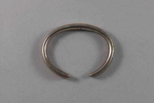 Bracelet, 20th Century
Miao culture; probably Guizhou Province, China
Silver; 3/8 × 2 7/8 × 2…
