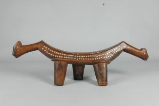 Headrest, 20th Century
Dinka culture; South Sudan
Wood and metal; 8 3/4 × 27 × 5 in.
2020.14…