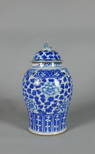 Blue-and-White Ware Lidded Jar
Late Qing dynasty to Republic of China (1870-1949)
Glazed cera…